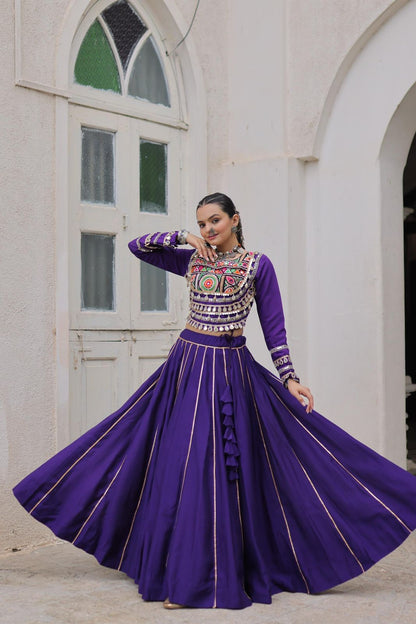 Navratri Special Crop Top with Lehenga