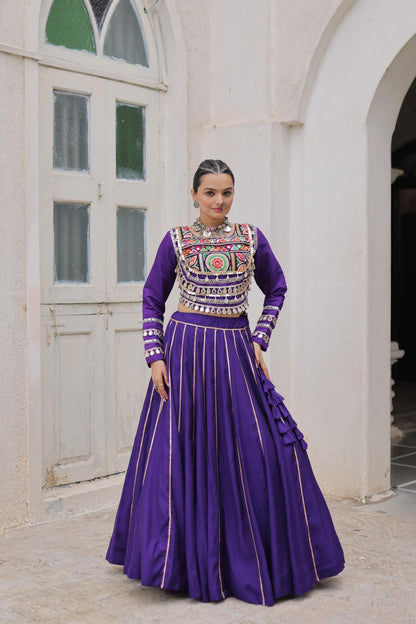 Navratri Special Crop Top with Lehenga