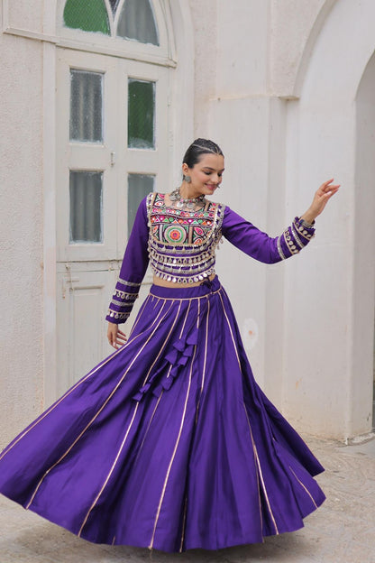 Navratri Special Crop Top with Lehenga