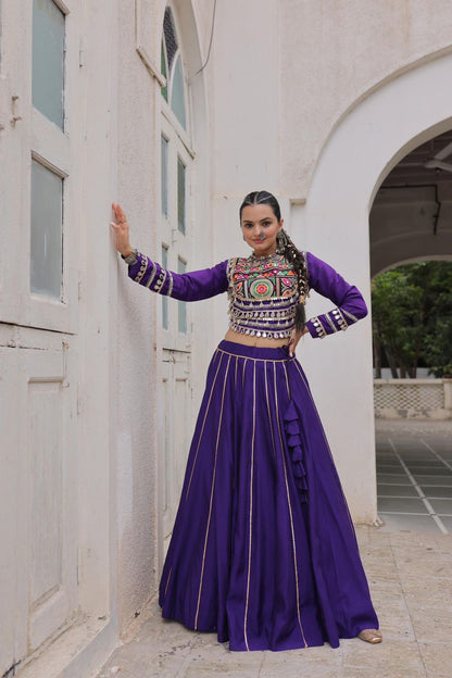 Navratri Special Crop Top with Lehenga