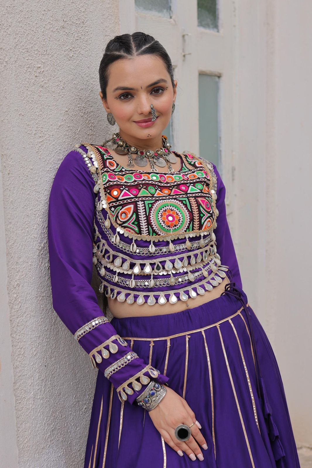 Navratri Special Crop Top with Lehenga