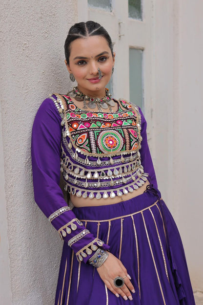 Navratri Special Crop Top with Lehenga