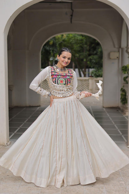 Navratri Special Crop Top with Lehenga