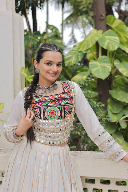 Navratri Special Crop Top with Lehenga