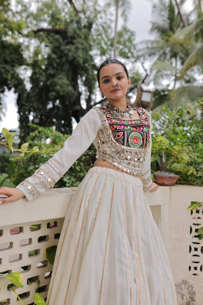 Navratri Special Crop Top with Lehenga