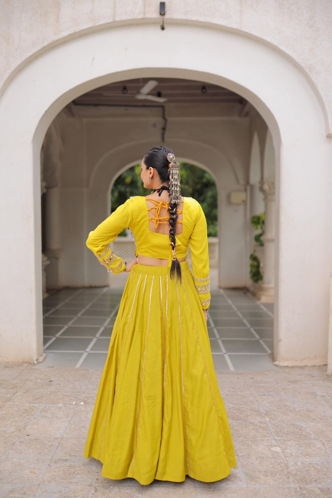 Navratri Special Crop Top with Lehenga