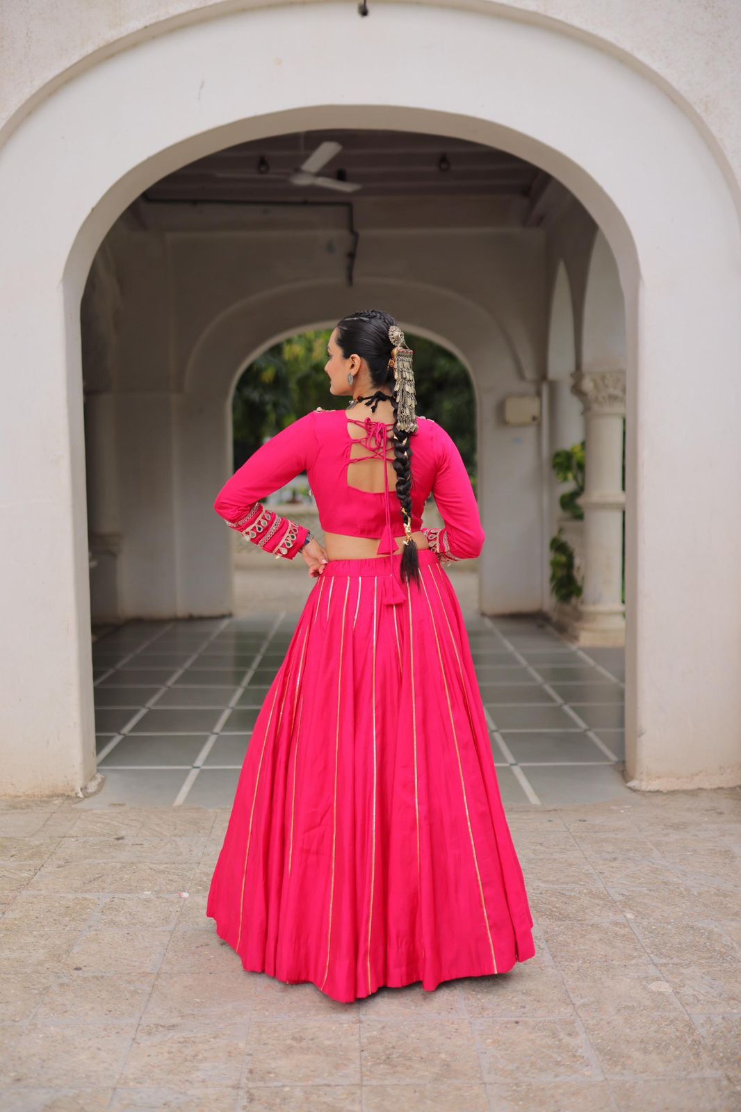 Navratri Special Crop Top with Lehenga