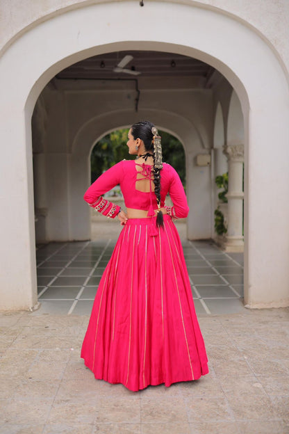 Navratri Special Crop Top with Lehenga