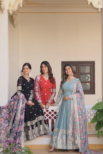 Premium Gown with Dupatta Set