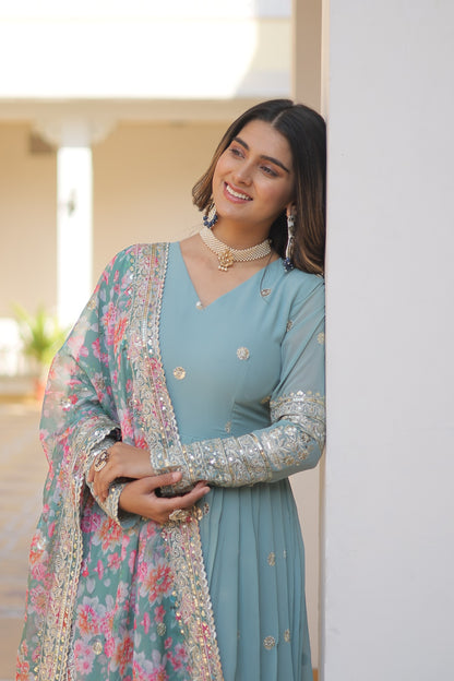 Premium Gown with Dupatta Set