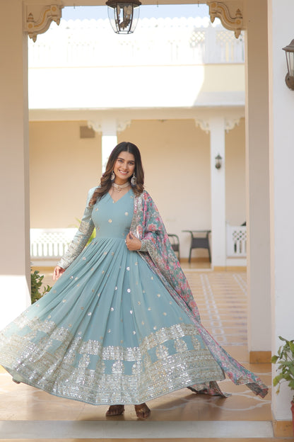 Premium Gown with Dupatta Set