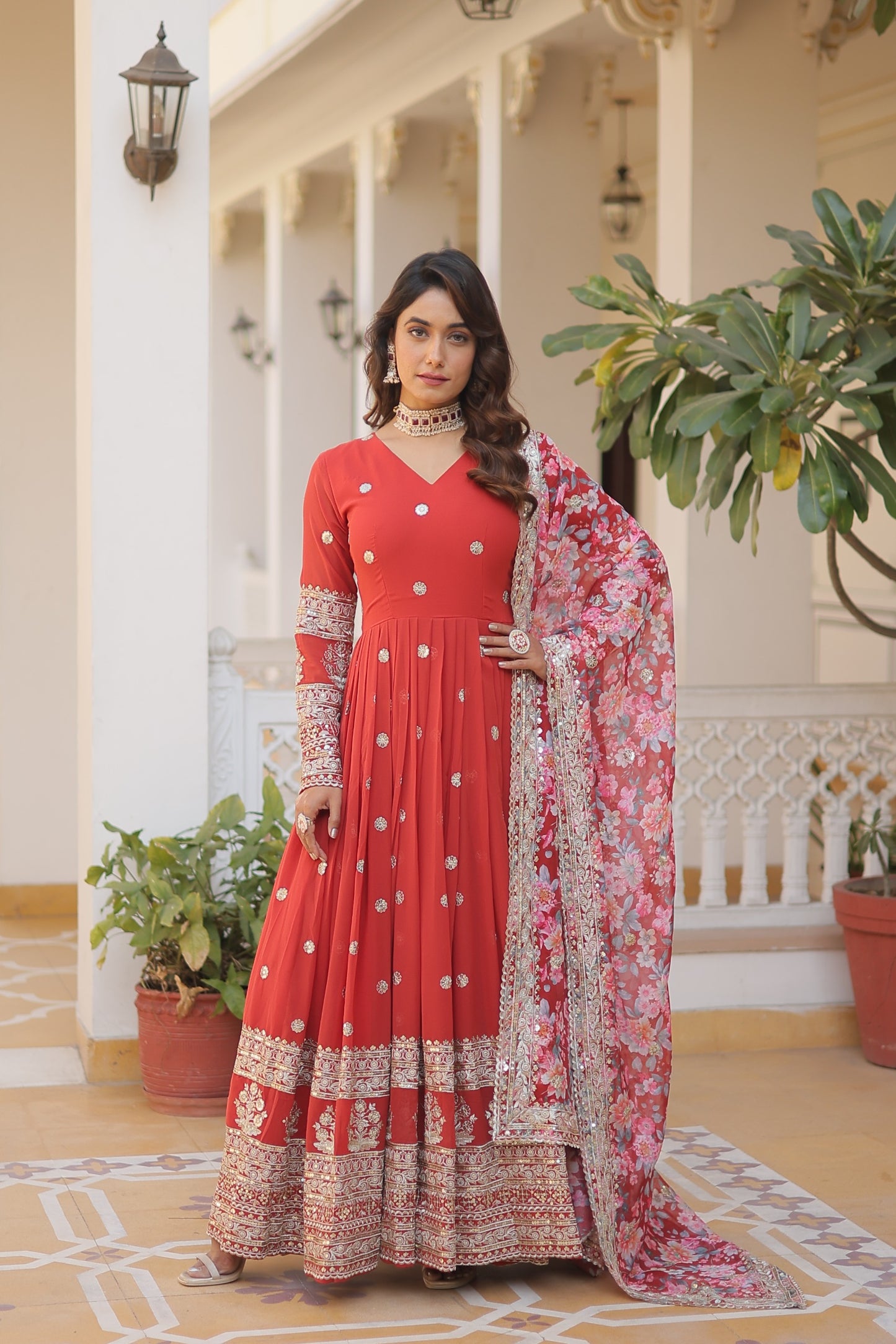 Premium Gown with Dupatta Set