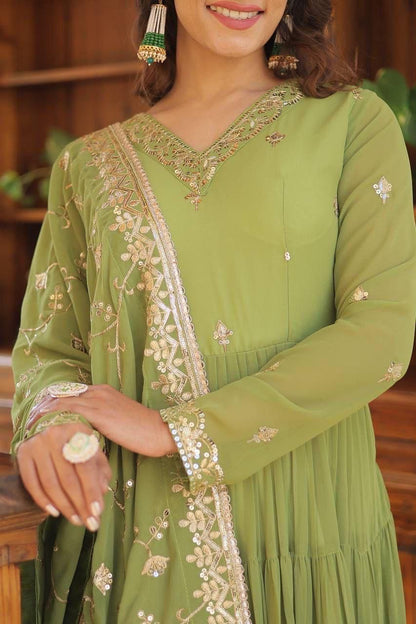 Unique Colour Georgette Gown