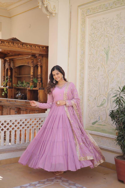 Unique Colour Georgette Gown
