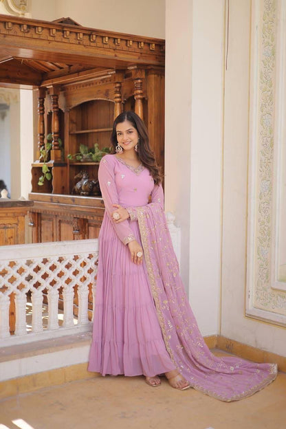 Unique Colour Georgette Gown