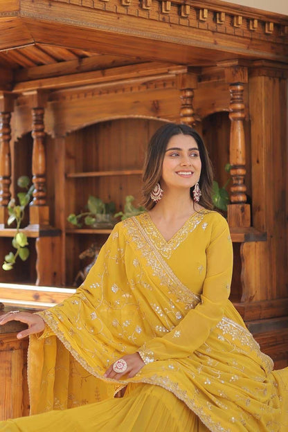 Unique Colour Georgette Gown