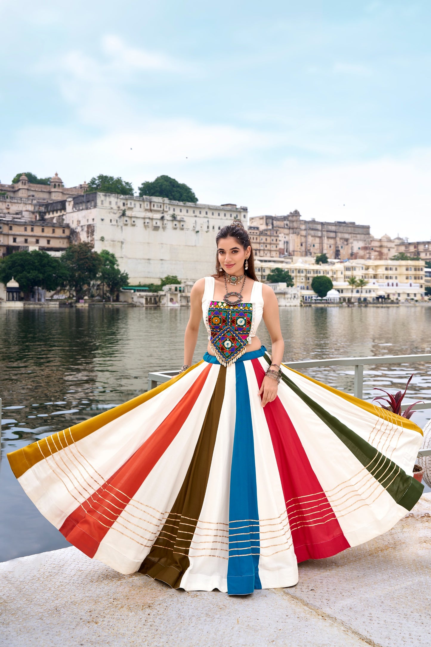 Pure Reyon Navratri Co-ord Set