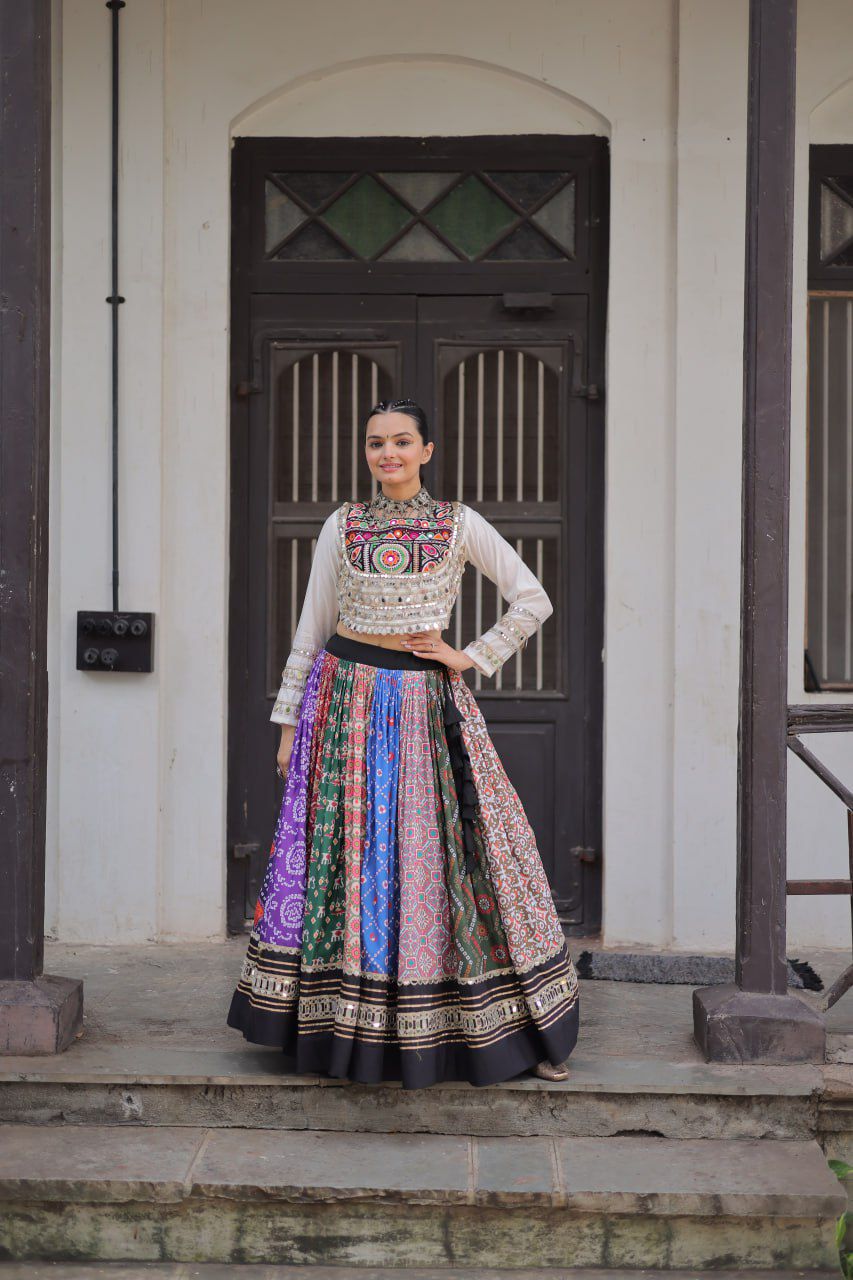 Navratri Special Croptop With Lehenga
