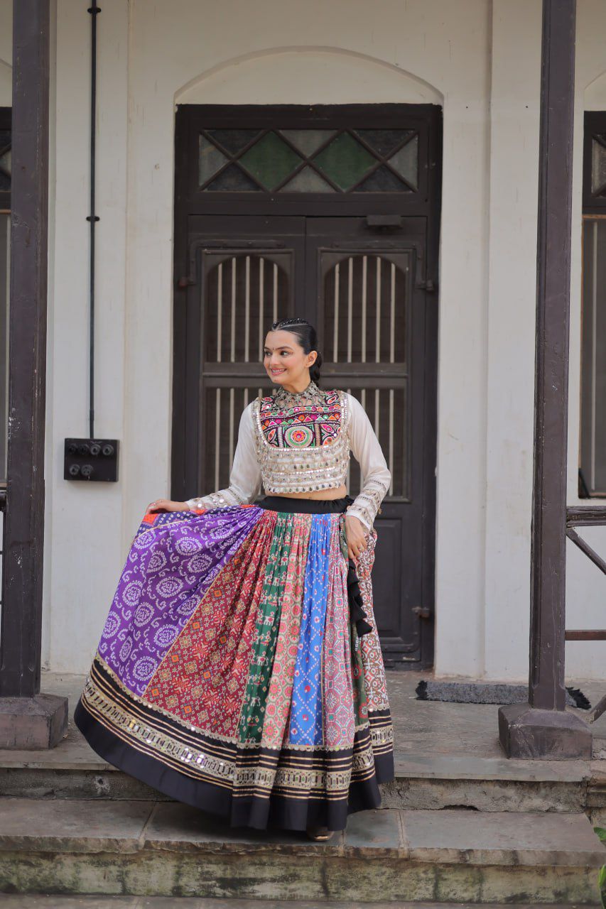Navratri Special Croptop With Lehenga
