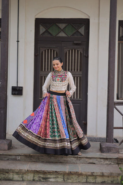 Navratri Special Croptop With Lehenga