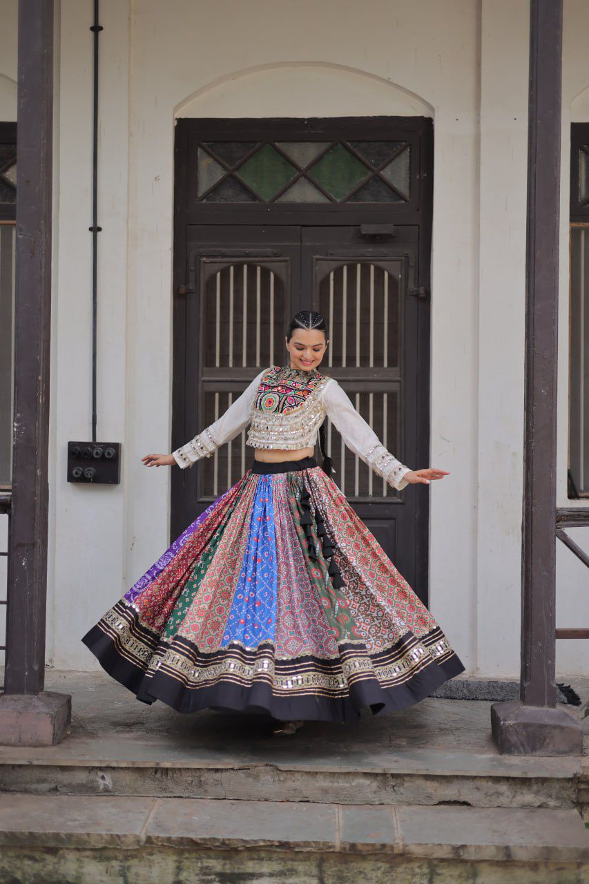 Navratri Special Croptop With Lehenga