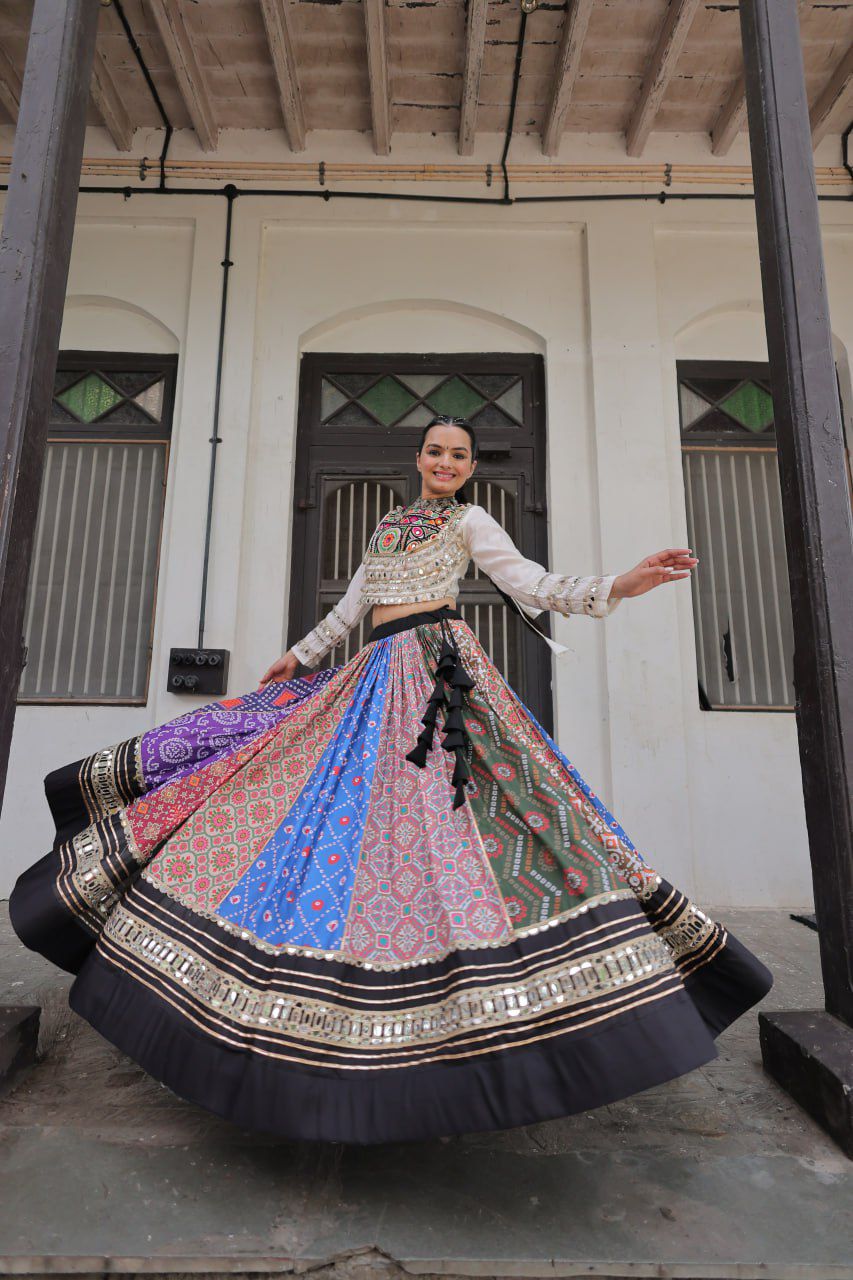 Navratri Special Croptop With Lehenga
