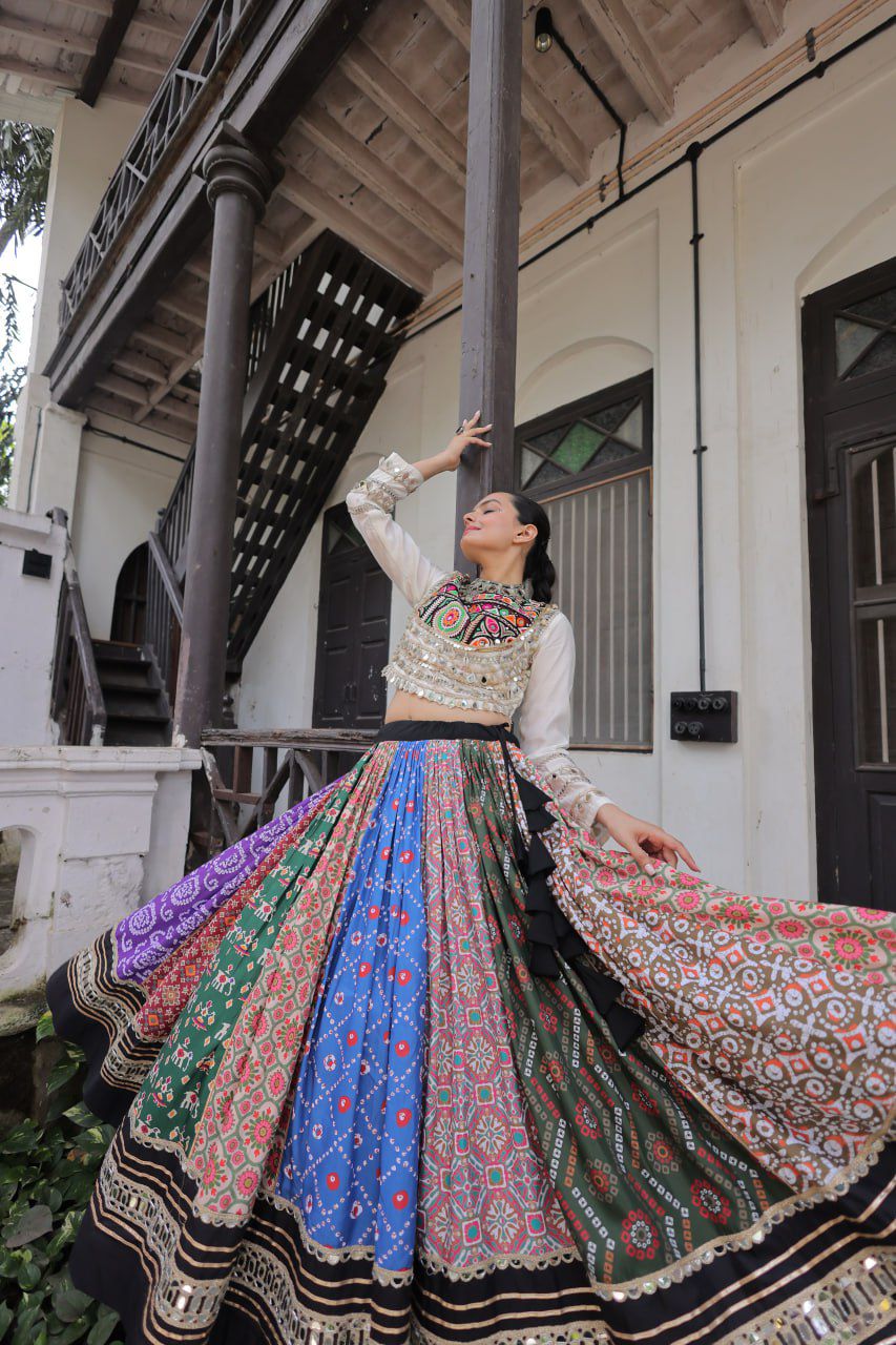 Navratri Special Croptop With Lehenga