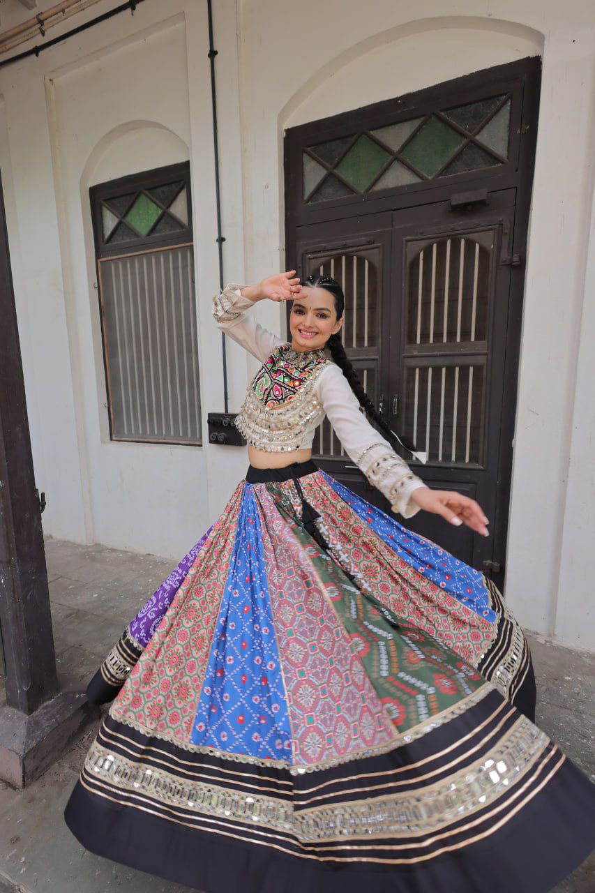Navratri Special Croptop With Lehenga
