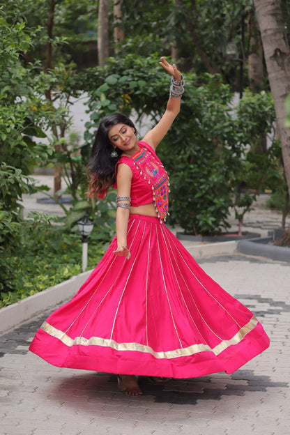 Traditional  Navratri Crop Top with Lehenga