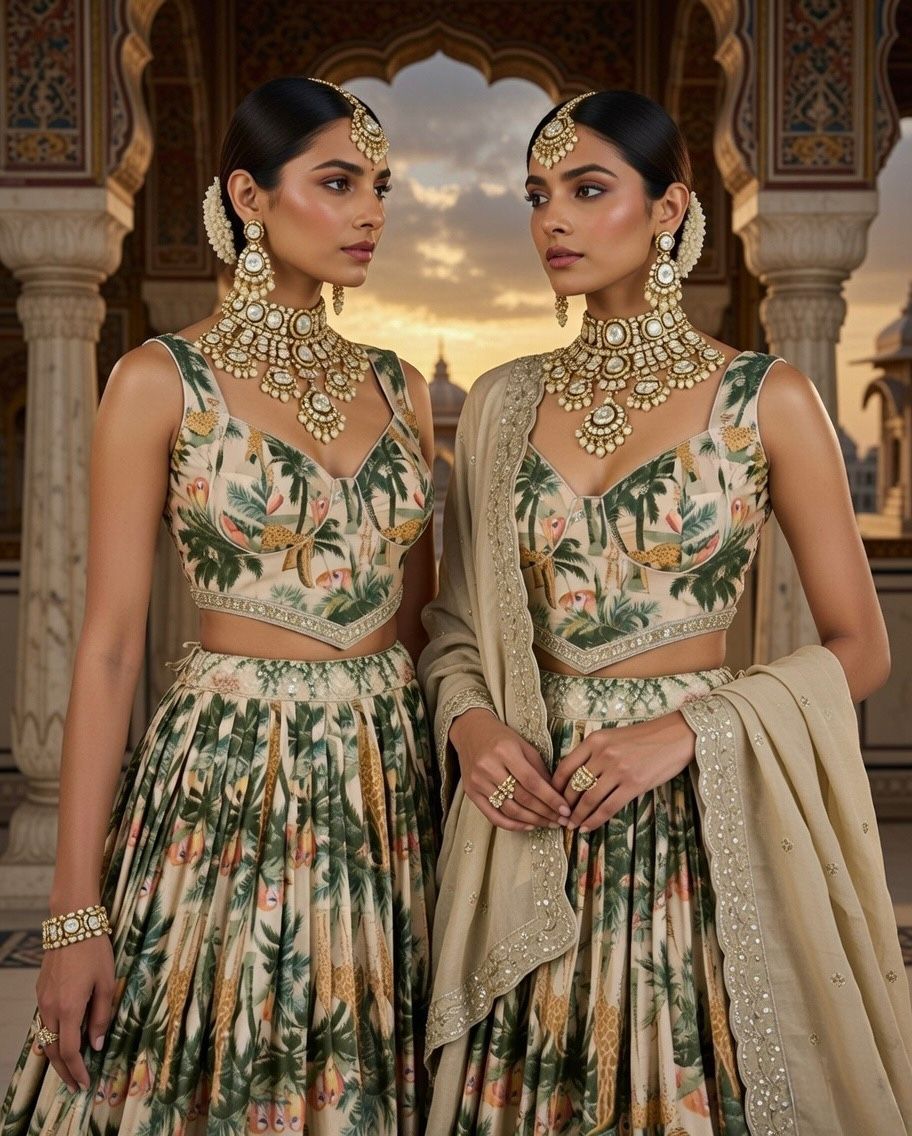 Wedding Pool Party Lehenga Set