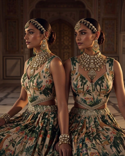 Wedding Pool Party Lehenga Set