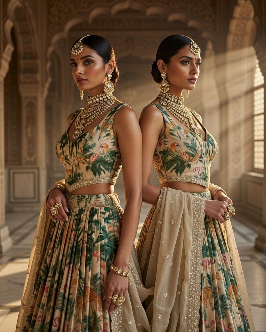 Wedding Pool Party Lehenga Set