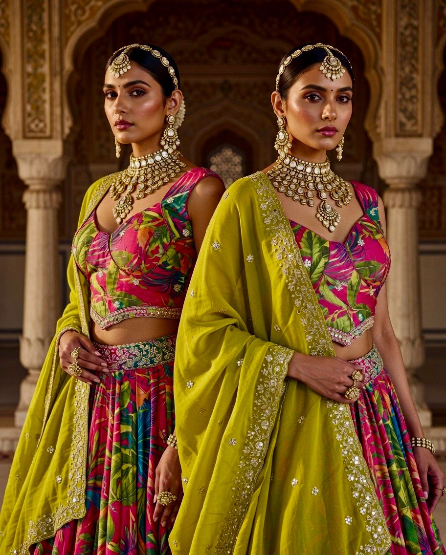 Wedding Pool Party Lehenga Set