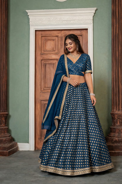 Rama Queen Lahenga Choli | Mother Daughter Combo