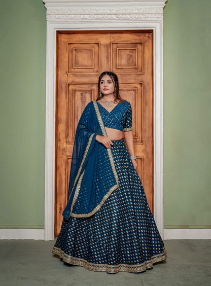 Rama Queen Lahenga Choli | Mother Daughter Combo