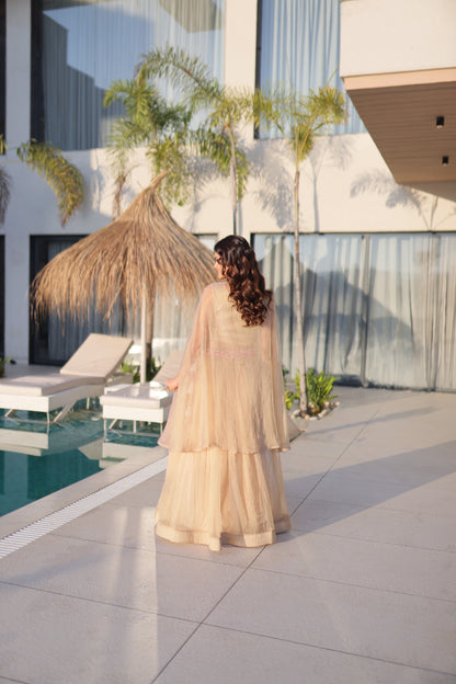 Silk Indo Western Style Lehenga