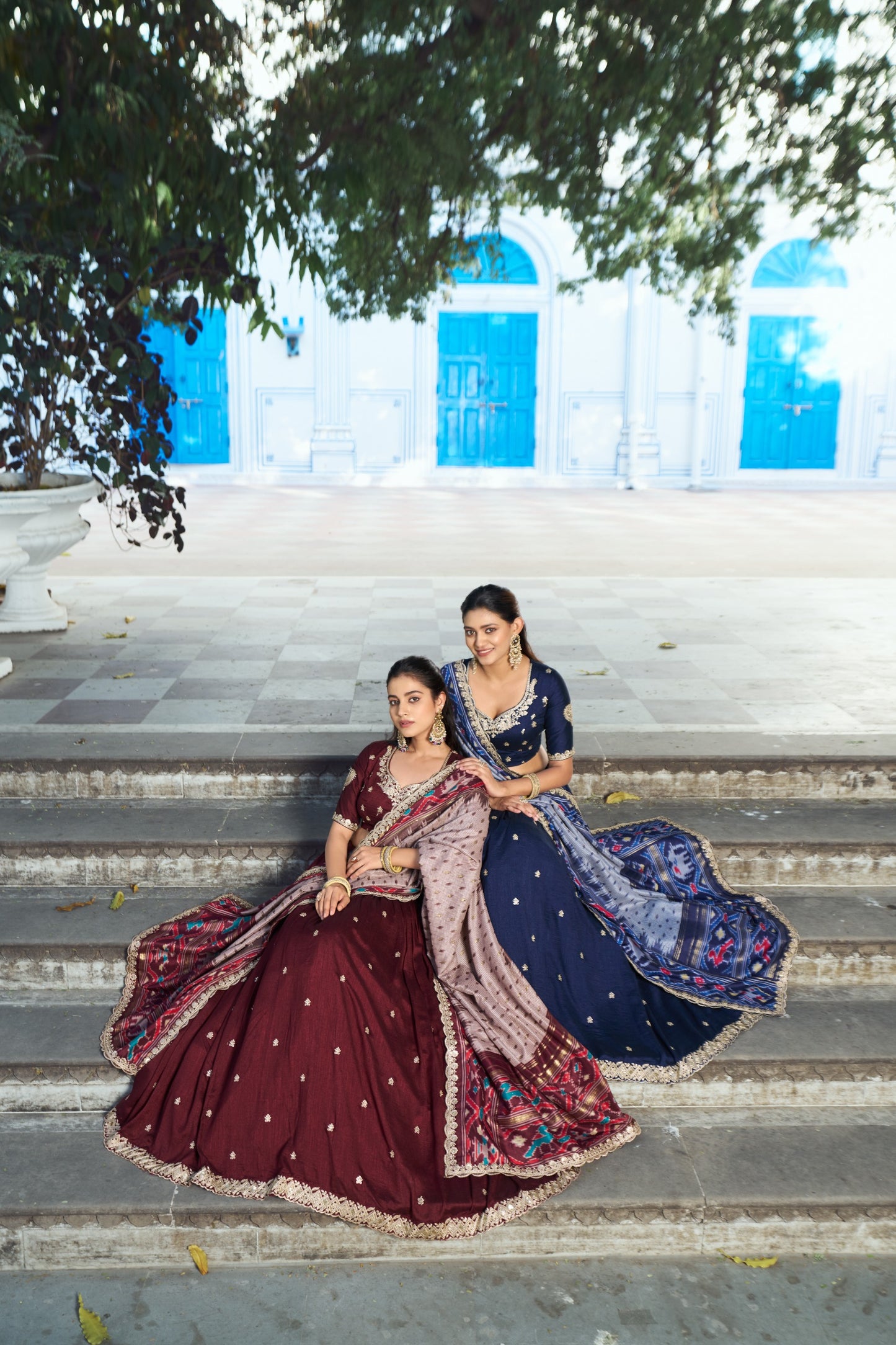 Vichitra Tussar Silk Lehenga