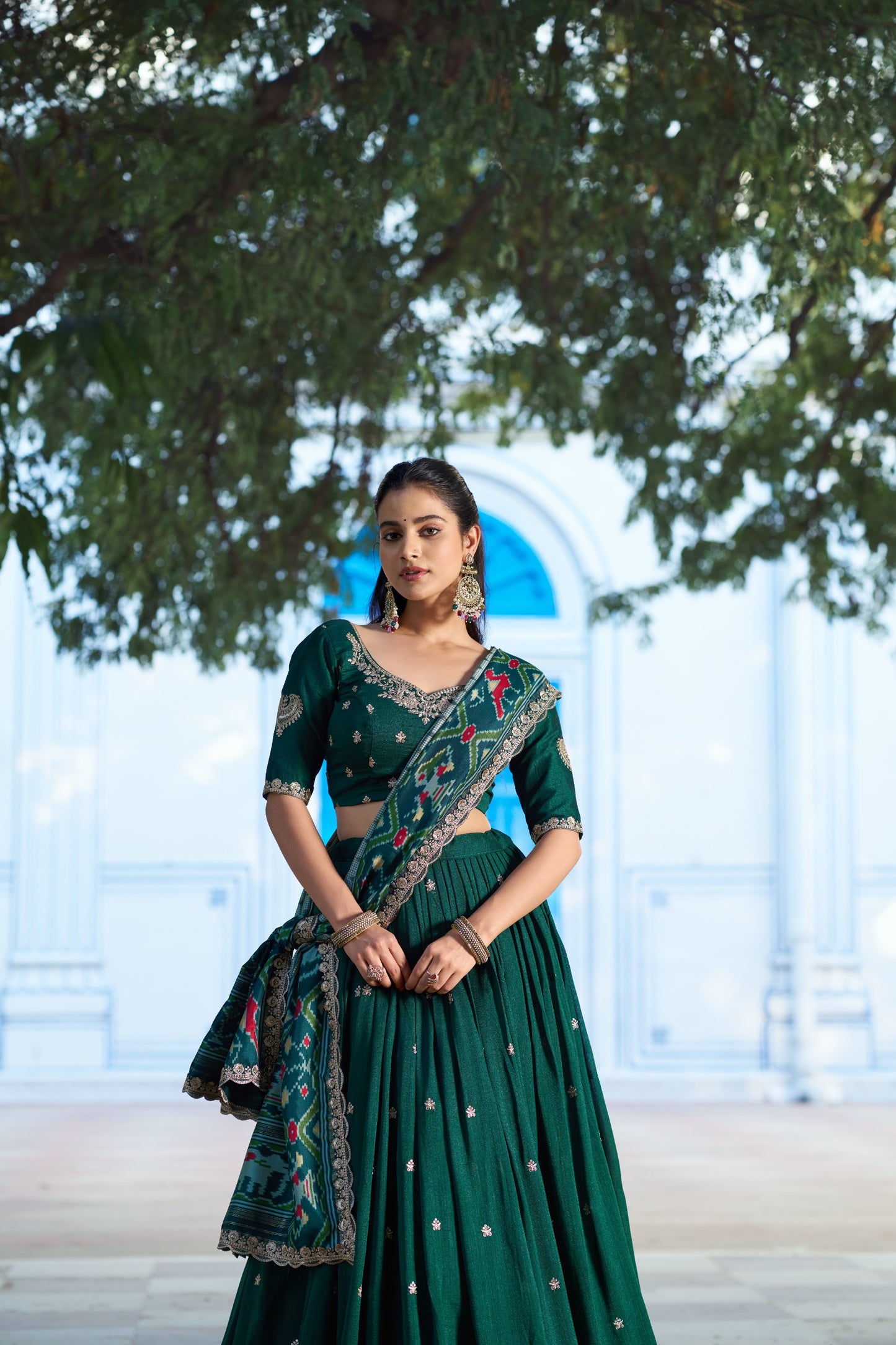 Vichitra Tussar Silk Lehenga