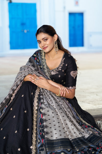 Vichitra Tussar Silk Lehenga