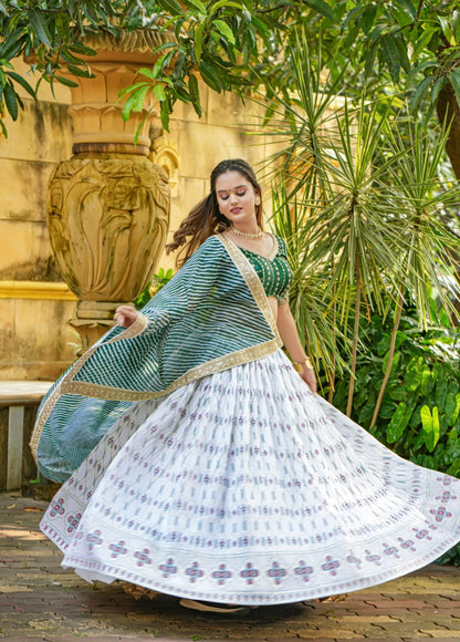 White Angel Couple Lahenga Choli