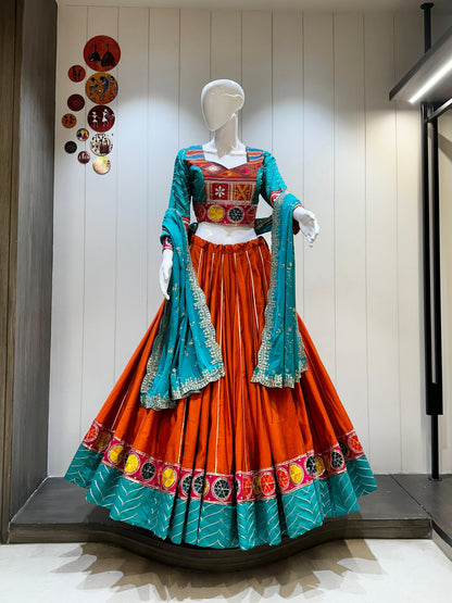 Cotton With Vintage Navratri Concept