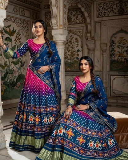 NEW ARRIVAL – Royal Gaji Silk Chaniya Choli Set