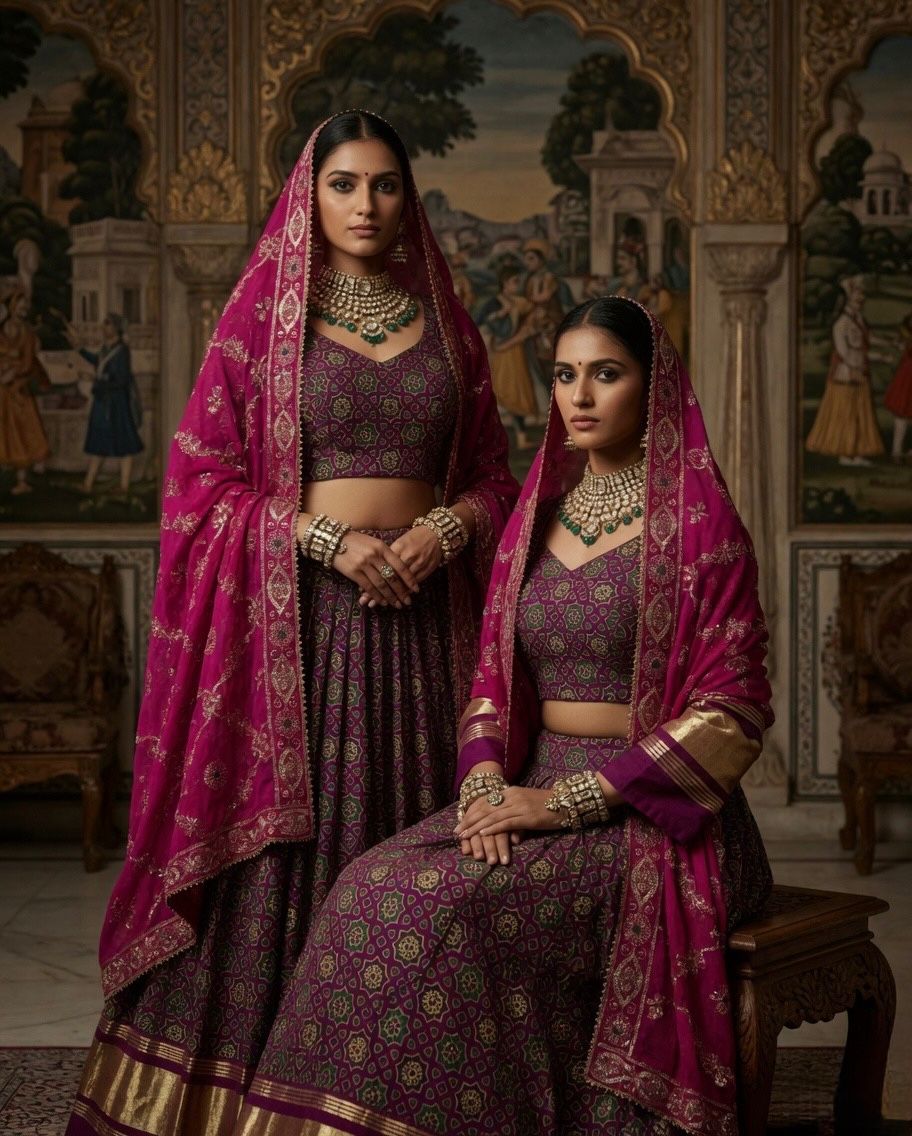 NEW ARRIVAL – Royal Gaji Silk Chaniya Choli Set
