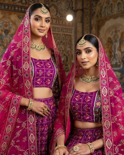 NEW ARRIVAL – Royal Gaji Silk Chaniya Choli Set