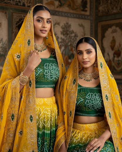 NEW ARRIVAL – Royal Gaji Silk Chaniya Choli Set