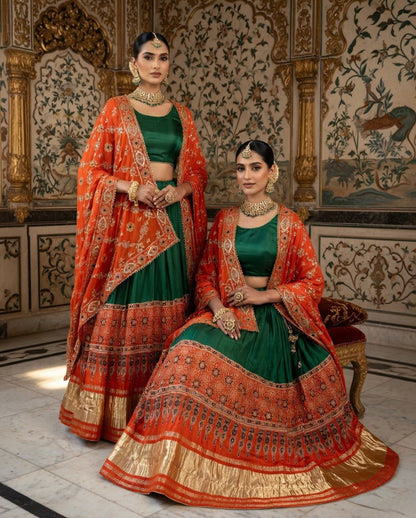 NEW ARRIVAL – Royal Gaji Silk Chaniya Choli Set