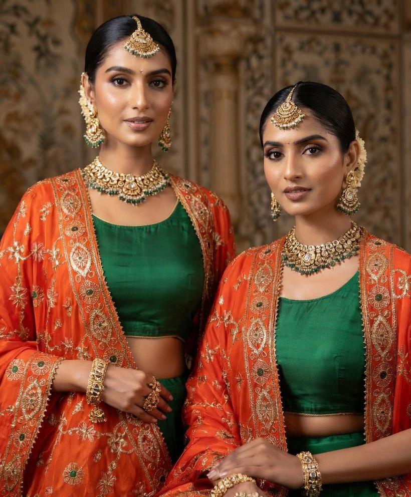 NEW ARRIVAL – Royal Gaji Silk Chaniya Choli Set