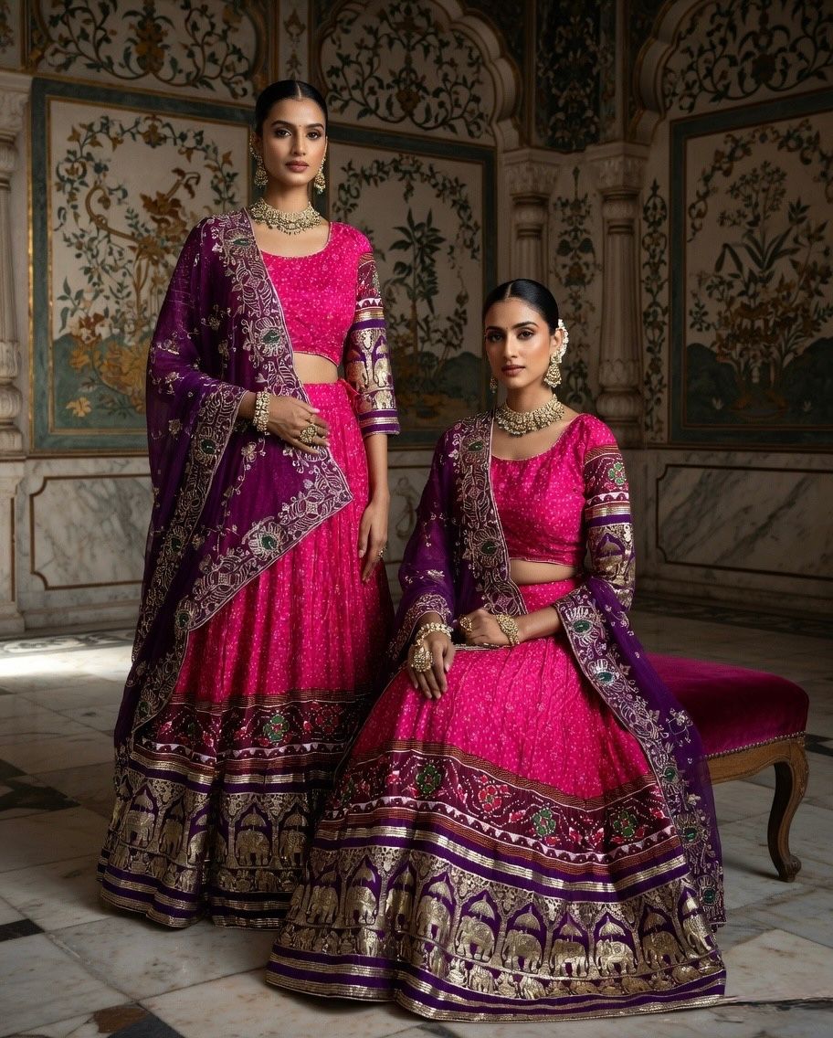NEW ARRIVAL – Royal Gaji Silk Chaniya Choli Set