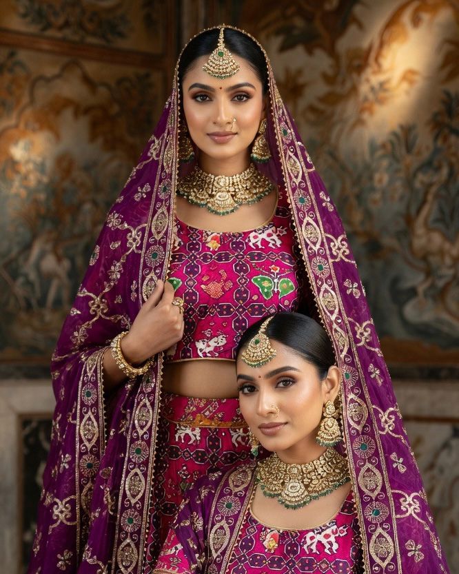NEW ARRIVAL – Royal Gaji Silk Chaniya Choli Set