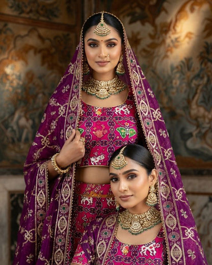 NEW ARRIVAL – Royal Gaji Silk Chaniya Choli Set